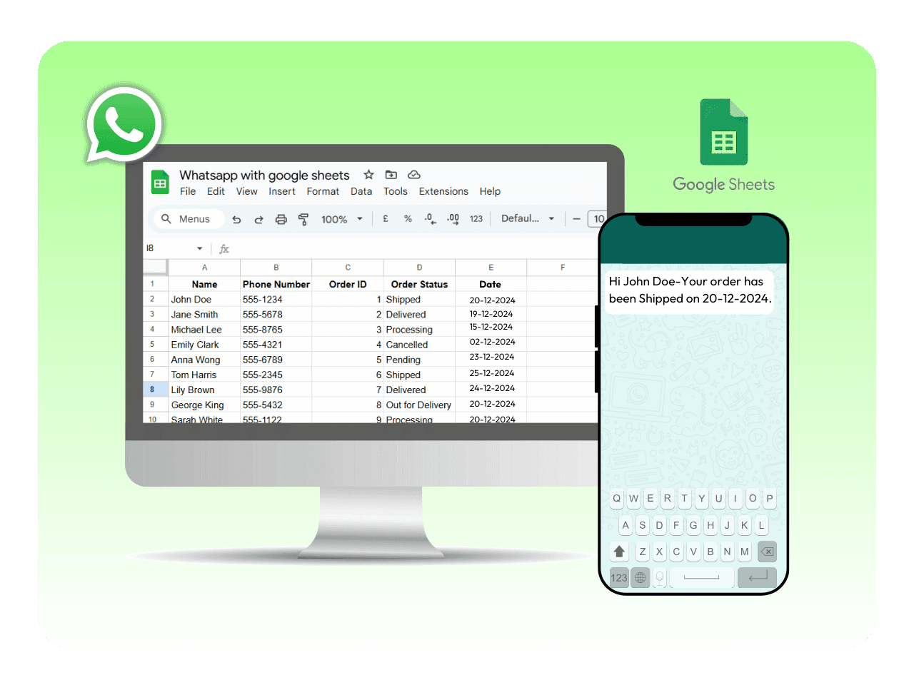 Google Sheets UI